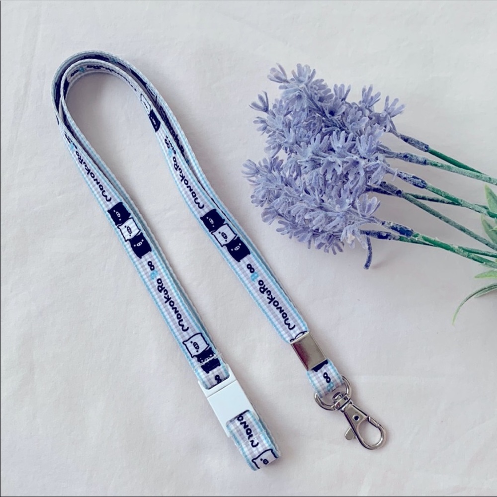 Monokuroo Boo lanyard/keychain, black, blue, white, OS